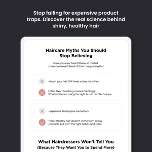The Ultimate HairCare Guide for Stronger, Shinier & Healthier Hair (Digital)